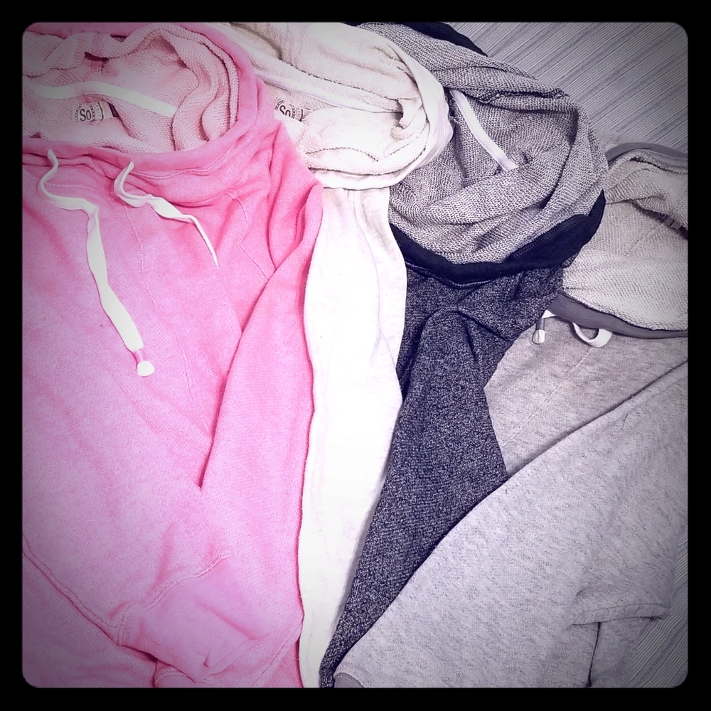 Like new condition cowl neck sweaters